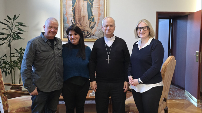Víctimas y denunciantes del Sodalicio, con Prevost en Roma cuando era cardenal